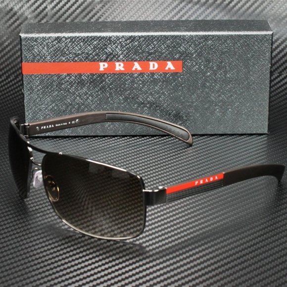 Prada 65mm Gradient Men's Sunglasses - Picture 1 of 4